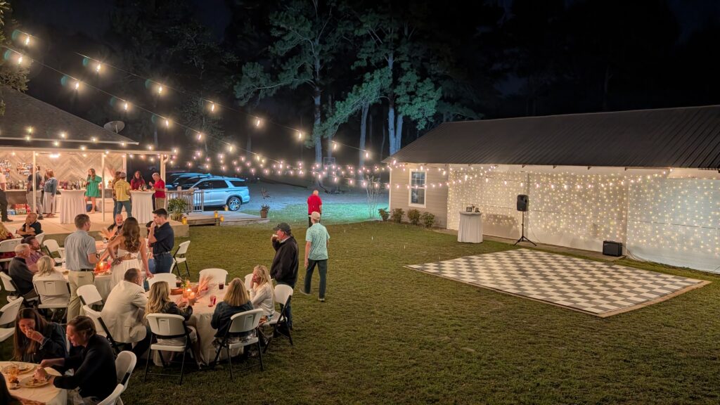 A family celebrating an engagement.